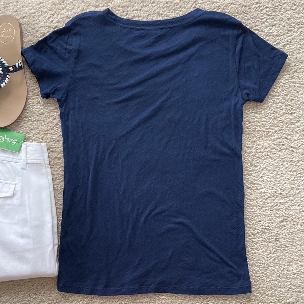 J. Crew Short Sleeve Sequin Lemon Tee - Picture 5 of 5